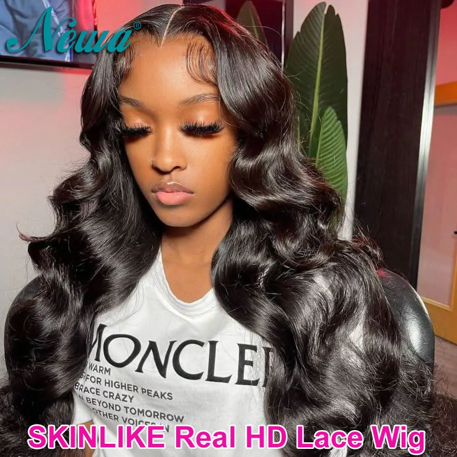 

Новый парик Newa Hair Skinlike Real HD Lace 13X6 Full Frontal с эффектом Body Wave, предварительно выщипанными и осветленными узлами, из натуральных человеческих волос, без клея, HD Closure Wigs