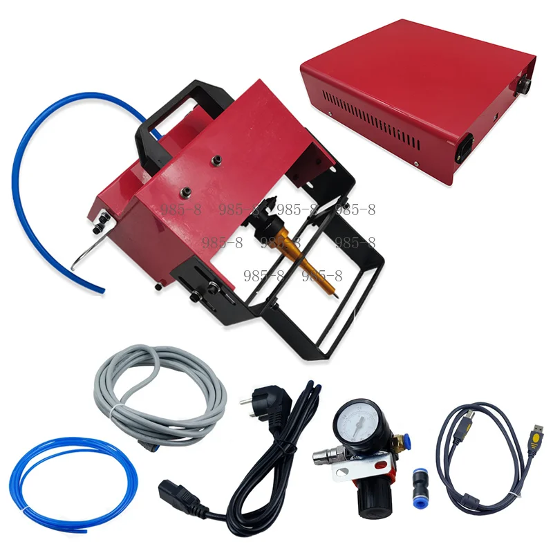 110V Air Driven Metal Marking Engraver, Pneumatic Dot Peen Machine For VIN Chassis Code 100*20mm Marking Area