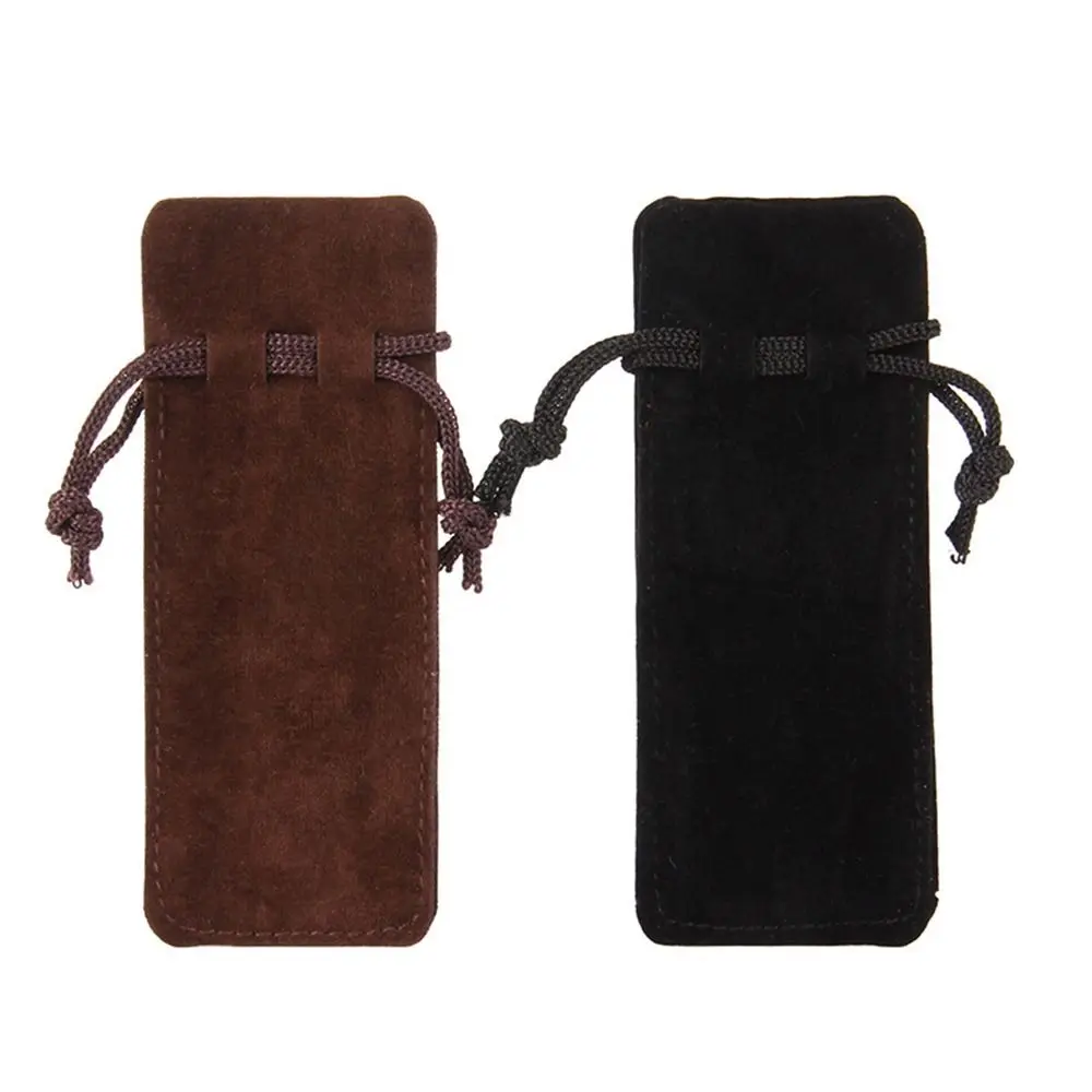 Trendy Flannel Drawstring Pocket Dustproof Portable Lip Stick Packing Gift Bag Lipstick Storage Pouch