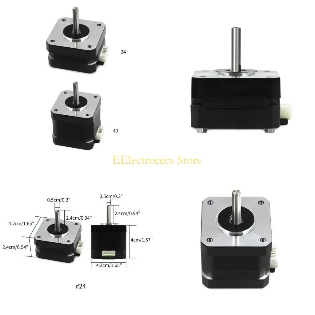 

B03C 3D Printer Nema17 Stepper Motor 24mm/40mm Stepper Motor SidewinderX1 & 3D Printers Engraving Machine