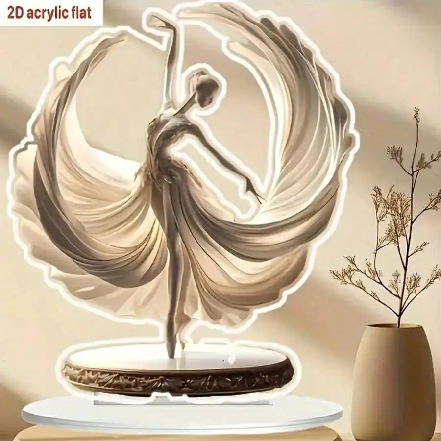 1 Stück Klassische Kristall-Ballett-Tänzerin Heimdekoration Statue Multifunktionale Schreibtisch-Dekoration Ideal für Wohnzimmer und Büro – Detail 5