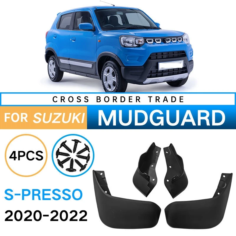 Car Mudflaps For 2020-2022 Suzuki S-Presso Spresso Mudguard Fender Mud Flap Guard Splash Mudguards Car Accessories