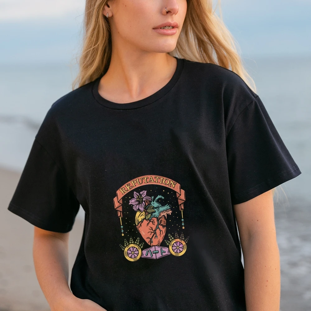 

Белая футболка, женская базовая хлопковая уличная одежда больших размеров, повседневная свободная футболка, винтажная футболка с рисунком, бестселлер, стиль Y2K