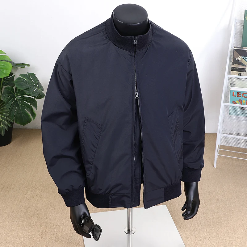 

Mens Casual Outer Jackets Fashion High Quality and Comfortable Youthful Vitality Windproof Coat Man Thin Business Stand Overcoat