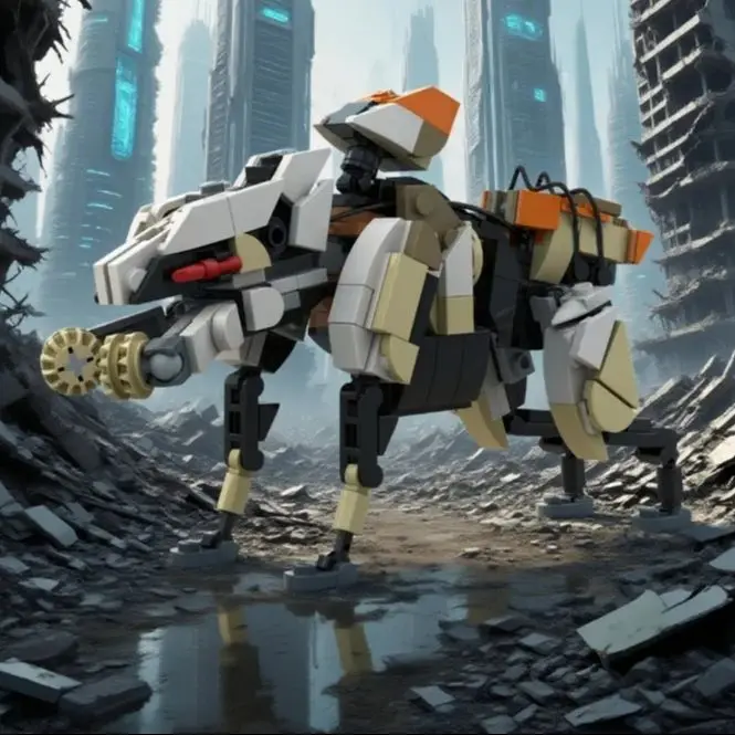 

254PCS MOC Horizon Zero Dawned Building Blocks Creative Game Scrapper Mechanical Monster Mech Constructor Bricks Toys Gifts