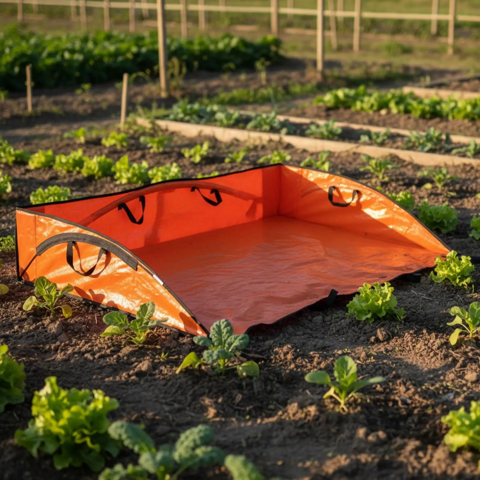 Foldable Leaf Collection Pad for Yard Waste Garden Mat with Reinforced Edges Oxford Cloth Rake Leaves Grass Debris Outdoor