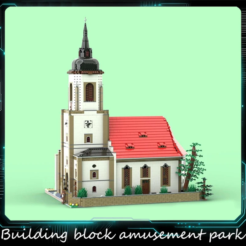 7315Parts MOC European Retro Religious Chapel Building Model Block Brick DIY Creative Assembly Educational Toy For Children Gift