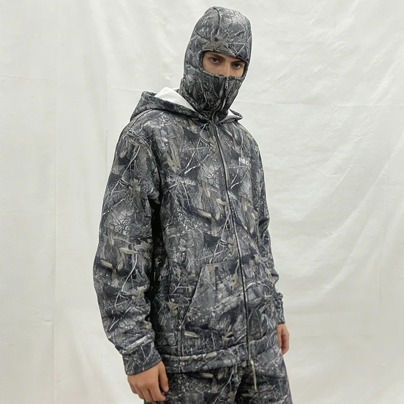 

Стильная ретро-толстовка с капюшоном для осени и зимы, с двойным капюшоном, американский кардиган на молнии, свободный топ, мужская и женская одежда