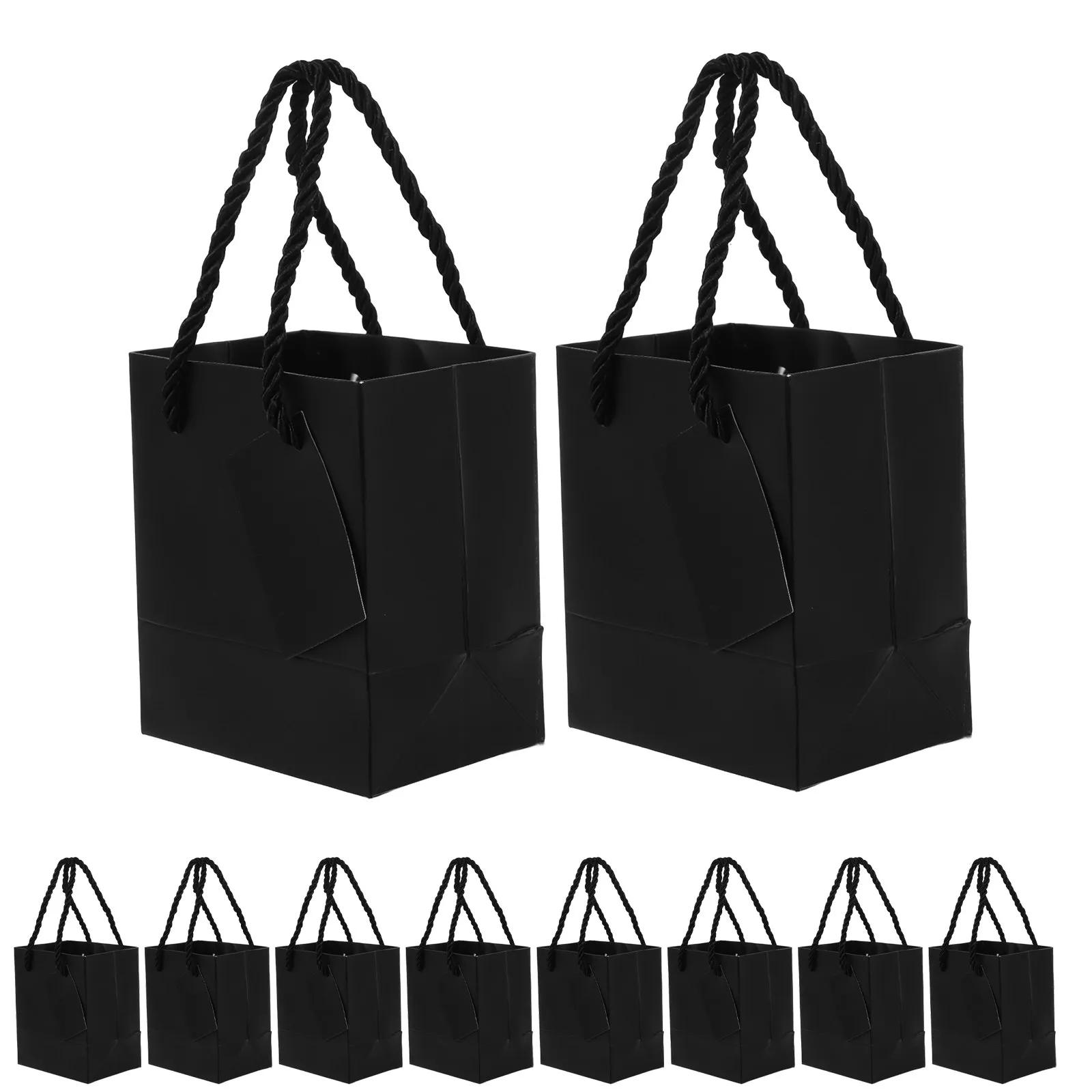 

24Pcs Wedding Favor Bags with Sturdy Handles Elegant Colored Paper Candy Gift Pouches for Bridal Showers Parties Graduation
