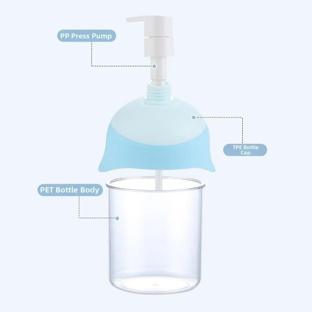 PET 빈 펌프 디스펜서 병 대용량 휴대용 손 세정제 디스펜서 480/500/1000ML 와이드 마우스 프레스 병