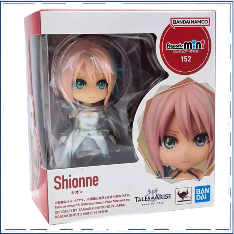 BANDAI Anime Tales of Arise Alphen Shionne Figuarts MINI Christmas Gifts or Collection Genuine Action Figure Model Toys in Shelf