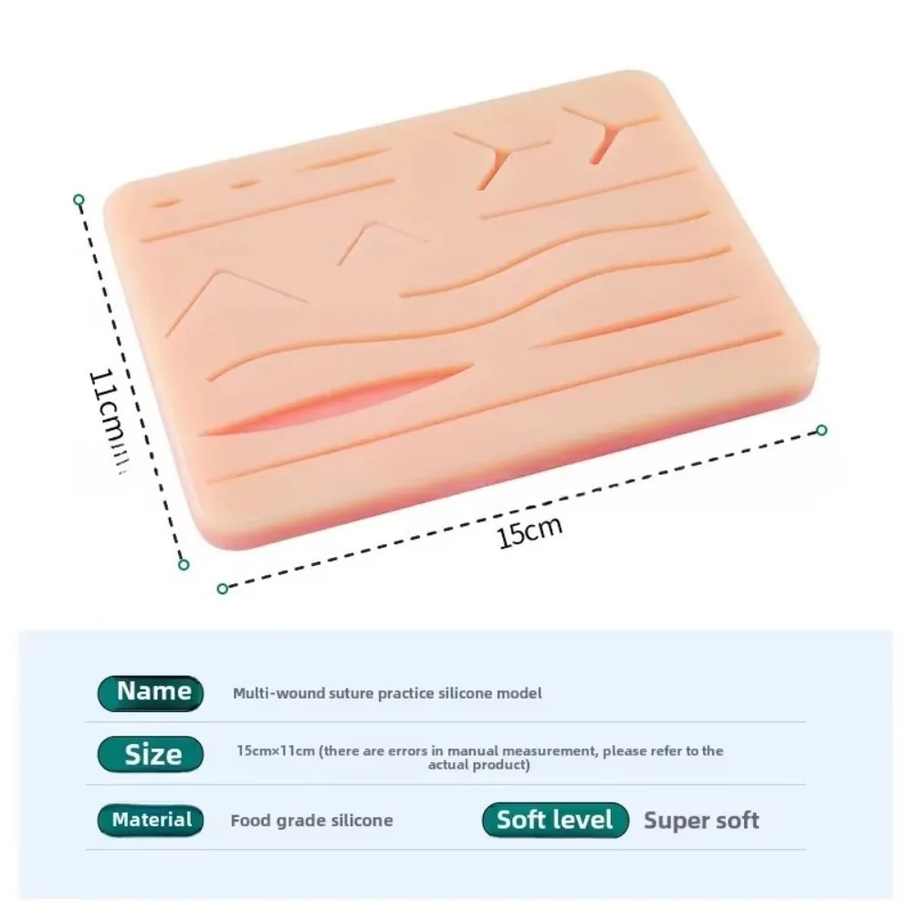New High Quality Training Kit Silicone Skin Pad Traumatic Suture Practice Simulation Suture Training Kit Surgical Wound Practice