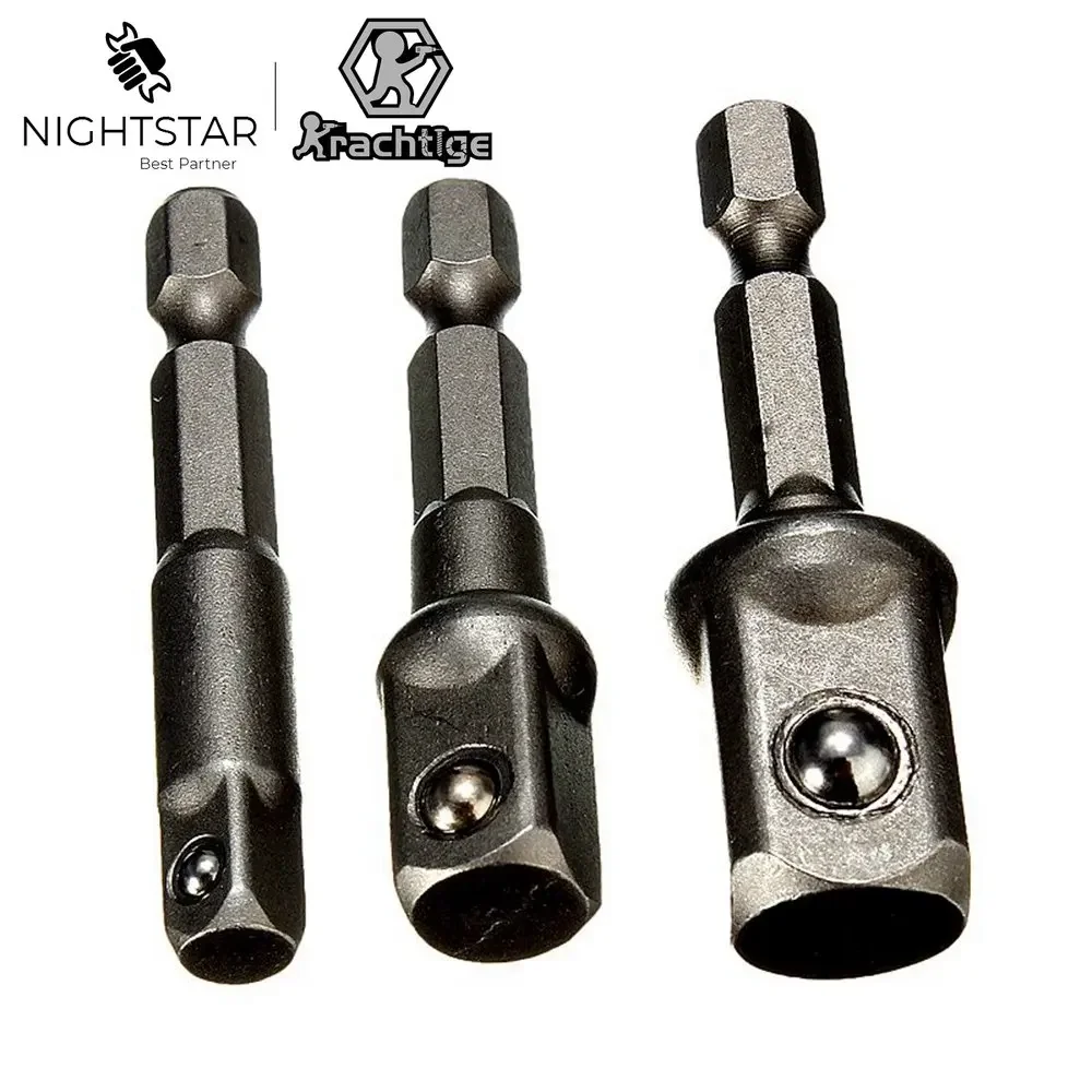 Hex Soquete Broca Adaptador Broca de Extensão Haste Driver Ferramentas Elétricas 14 38 12 Pcs