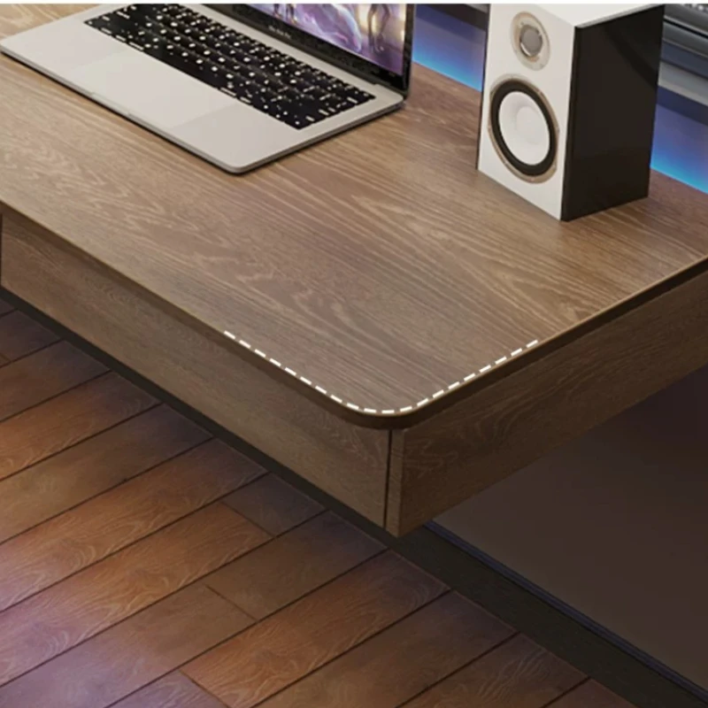 Nordic Solid Wood Floating Desk Modern Simple Wall-mounted Computer Table Study Bedroom Living Room Furniture Tavolo FYFD view 5