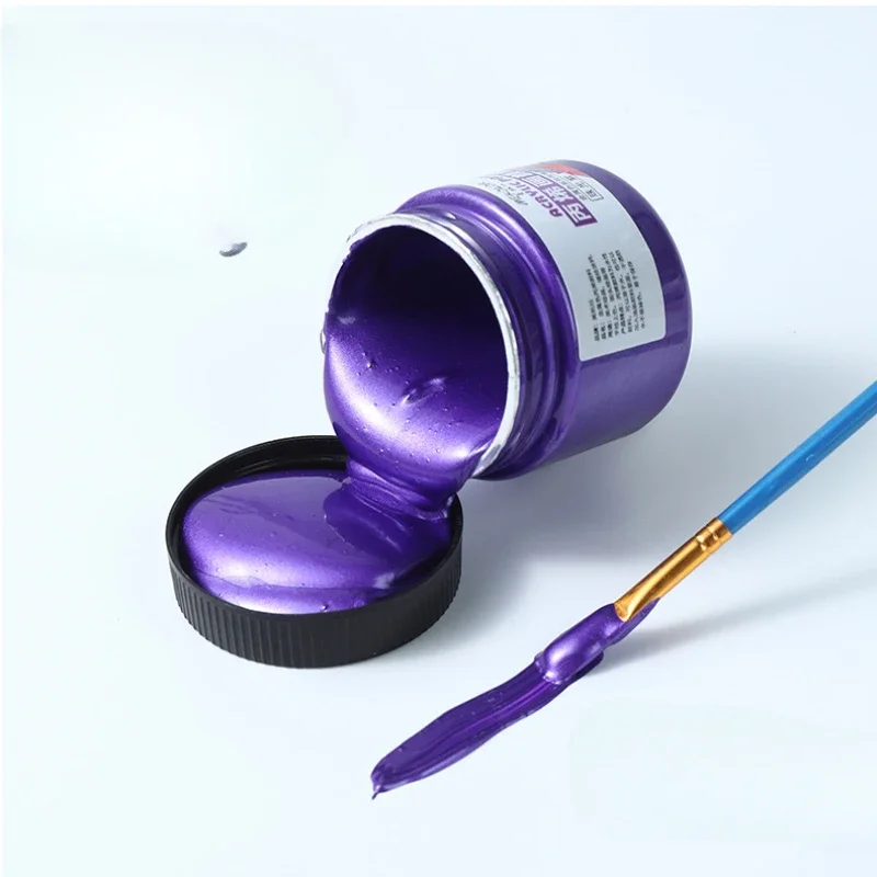 100ml Gold Purple Copper Color Acrylic Pigment DIY Handmade Texture Painting Stone Wall Paper DIY Graffiti Pigment