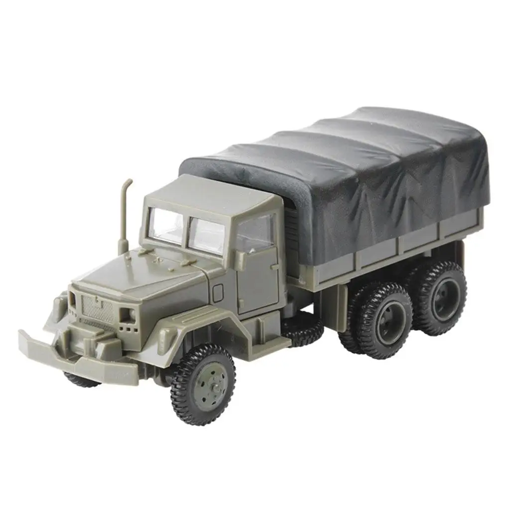 1:72 M35 Truck Model Simulation Plastic Vehicle Ornaments Chariot Collect Toys