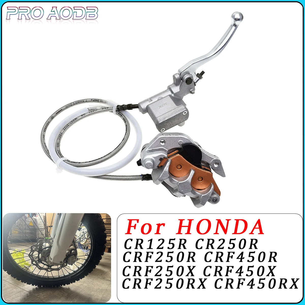 

Motorcycle Front Hydraulic Brake Caliper Master Cylinder Pump For HONDA CR125R CR250R CRF250R CRF450R CRF250X CRF450X 2002-2020