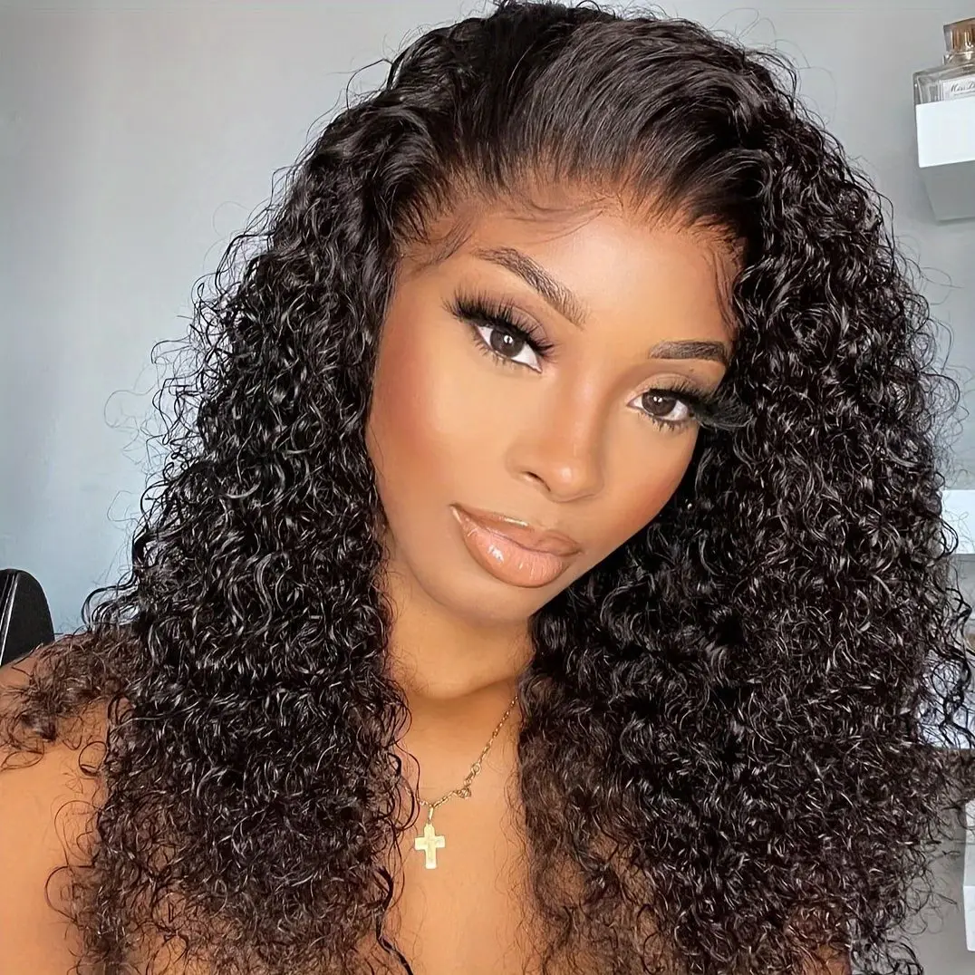 13x4 Hd 30 40 Inch Lace Frontal Water Wave Wig 13x6 Curly Lace Front Human Hair Deep Wave Wigs for Women Glueless Pre Plucked