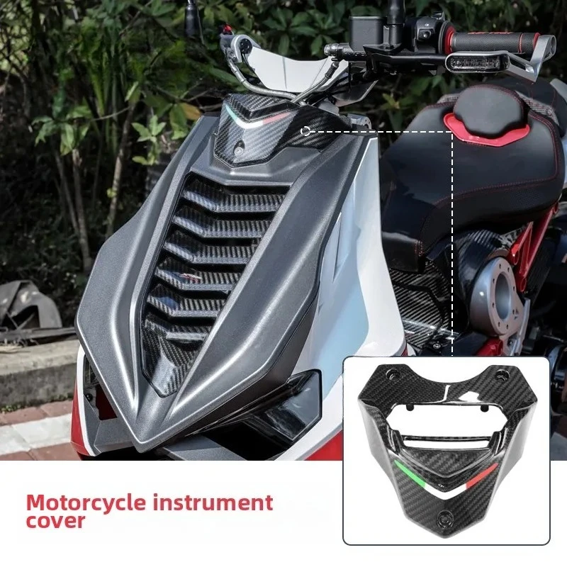 motorcycle Dragster 200 modified X-top carbon fiber instrument cover decoration