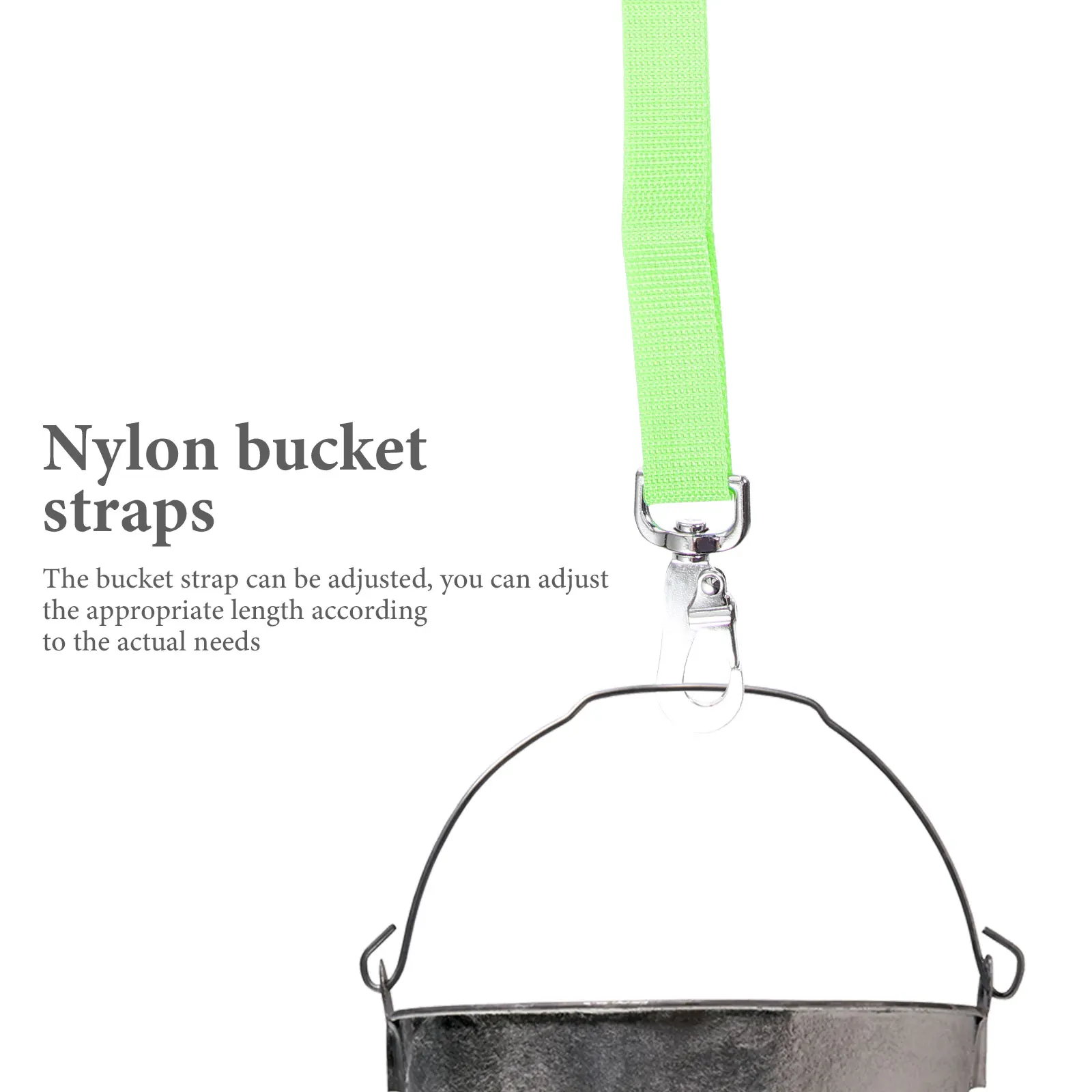 

Nylon Bucket Straps Adjustable Wear Resistant Horse Feeder Strap for Cow Water Buckets Green Outdoor Pet Supplies