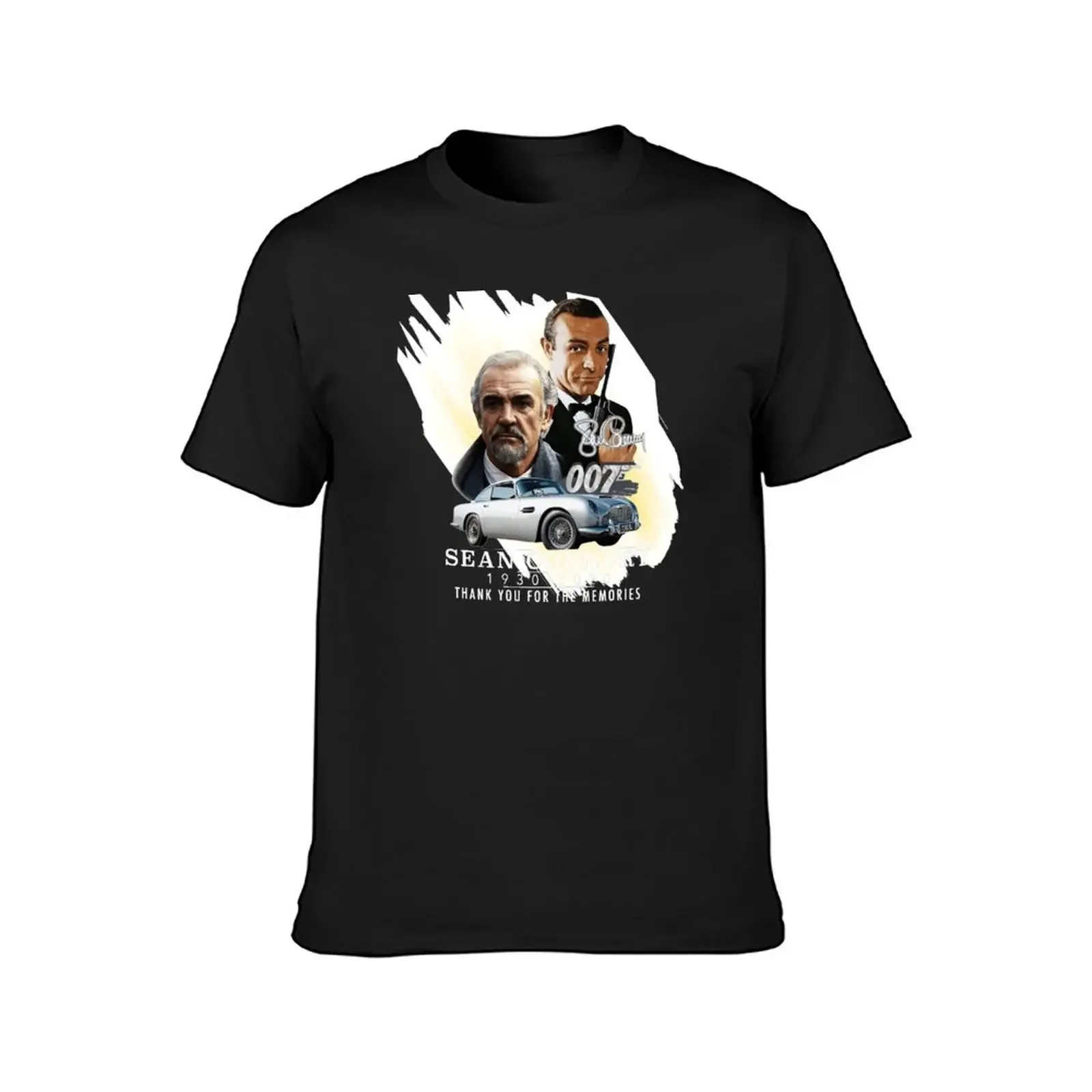 Sean connery 1930-2020 Thank you for the memories T-Shirt customizeds customs cute clothes boys whites Men's cotton t-shirt