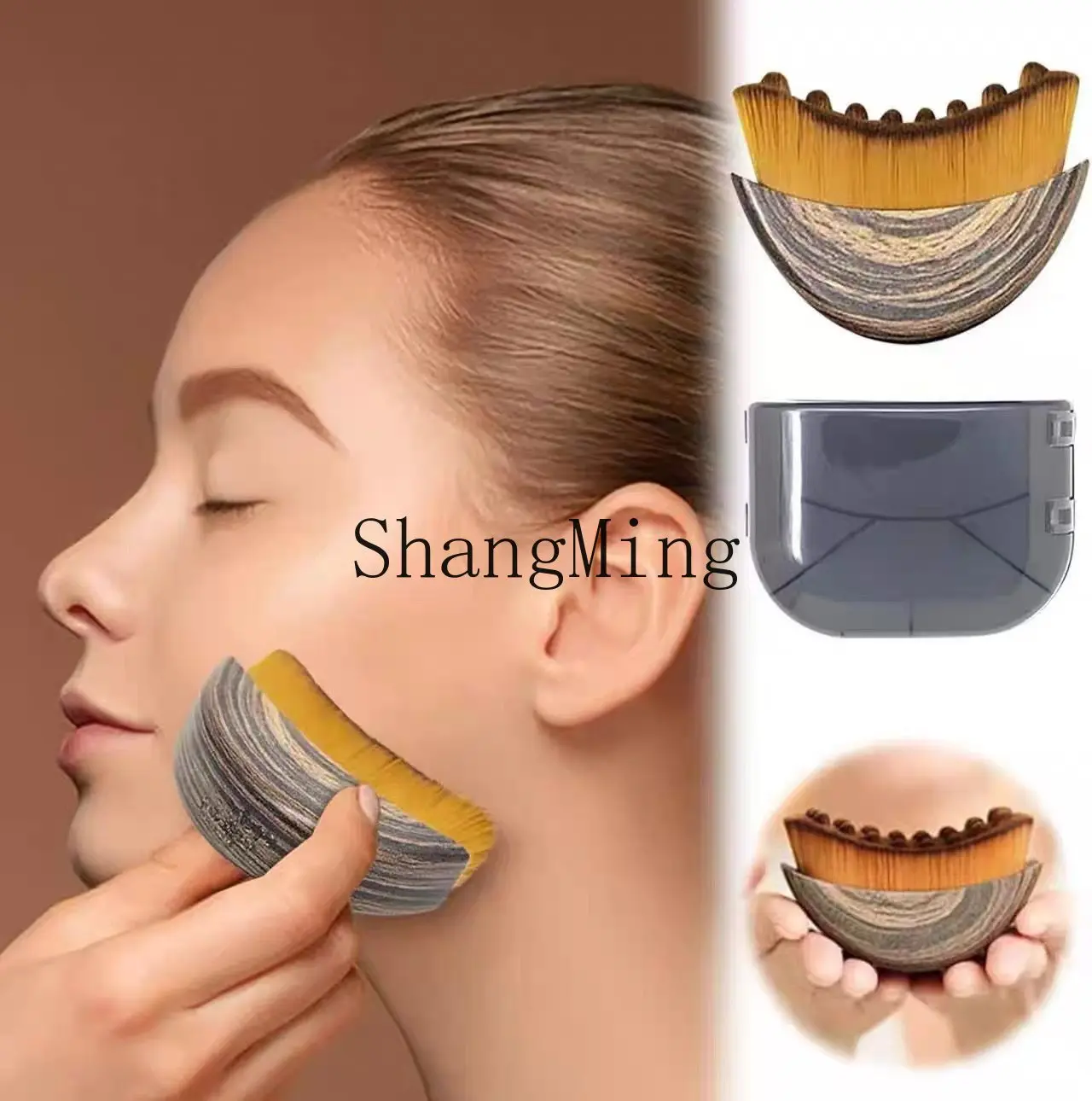 CL Chinese Vintage Contour Face Brush Facial Soothing