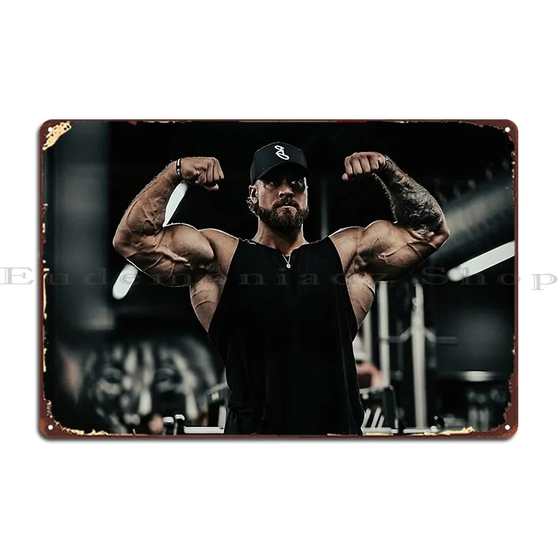 Cbum Chris Bumstead Bodybuilding Fitness Metal Sign Poster Pub Club Cave Iron Cinema Tin Sign Poster