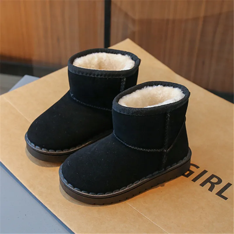 Fashion Children Casual Shoes Girls Boys Cotton Snow Boots Warm Kids Boots Boy Winter Cotton Shoes Sneakers