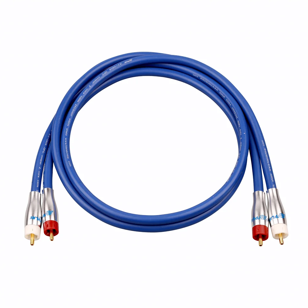 

AVplay AV-0801 HiFi Audiophile Hi-end High Quality Top Class Level RCA to RCA Cle Line Wire 4N OFC Cooper 1M 1.5M 2M 3.5M