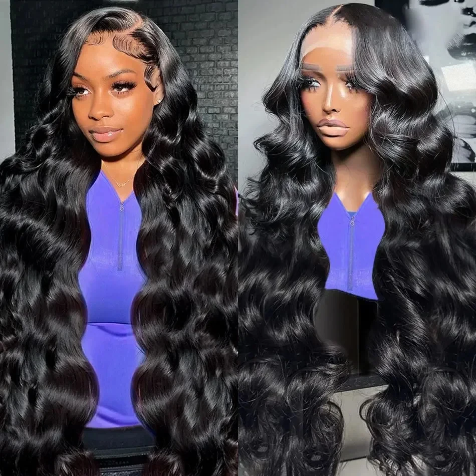 Luvin 250% 13x4 HD Body Wave Lace Front Human Hair Wigs 5x5 Glueless Wig Brazilian Water Wave 13x6 Lace Frontal Wig For Women