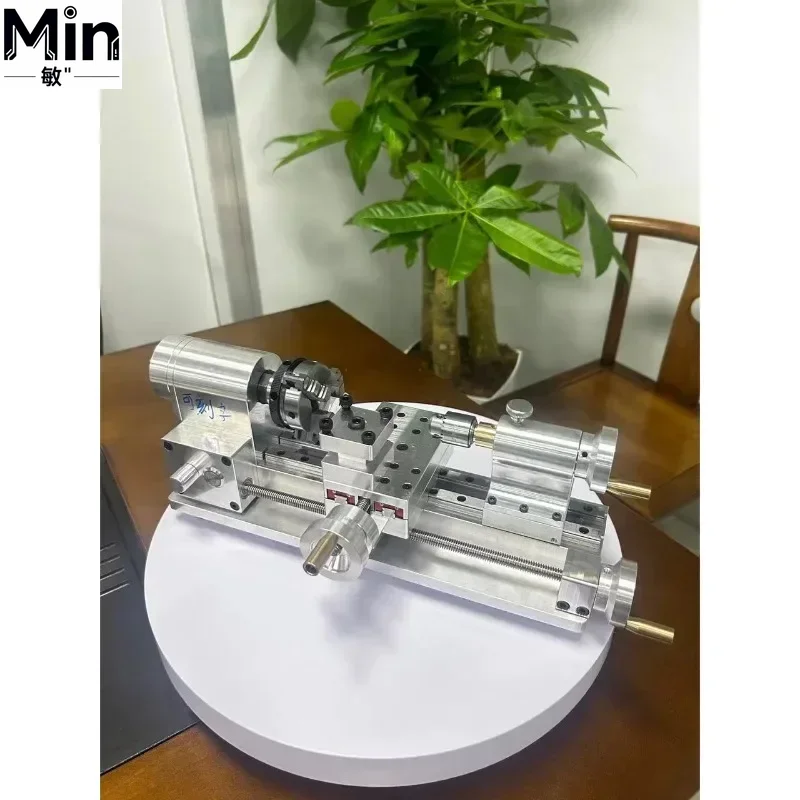 100-2500RPM Multifunctional Portable Desktop Mini Lathe Machine for DIY Woodworking Small Projects