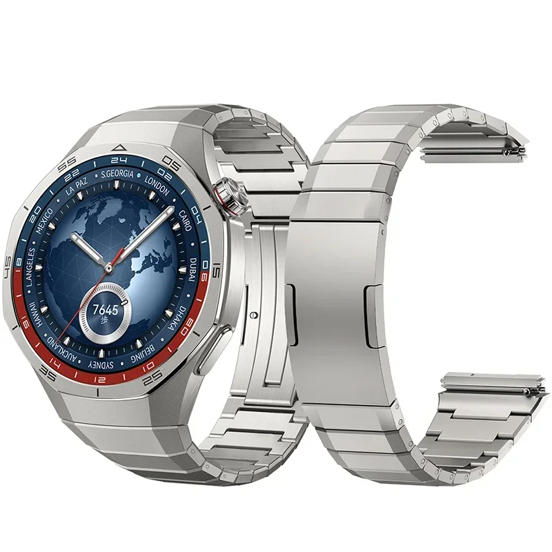 No Gaps Luxury Titanium Alloy Strap For Huawei Watch GT 5 Pro Metal Bracelet For Huawei Watch GT 5 Pro Business Band Correa image 3
