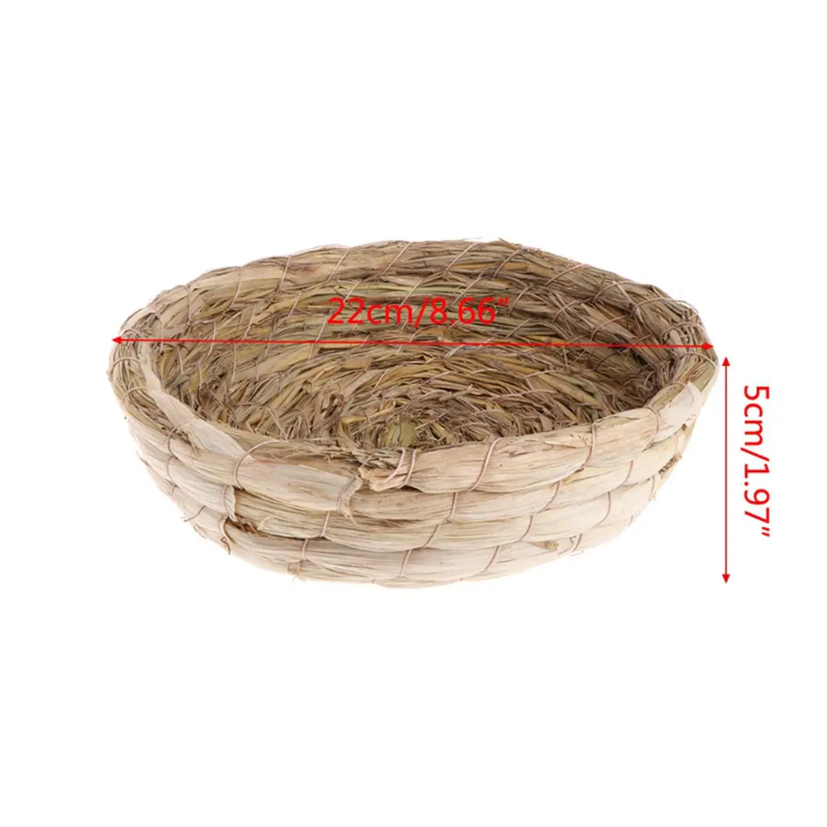 Natural Straw Bird Nest Birdcage Parrot Resting Breeding Place Handmade Warm Pet Bedroom For Parrots Canaries Pigeon Dove