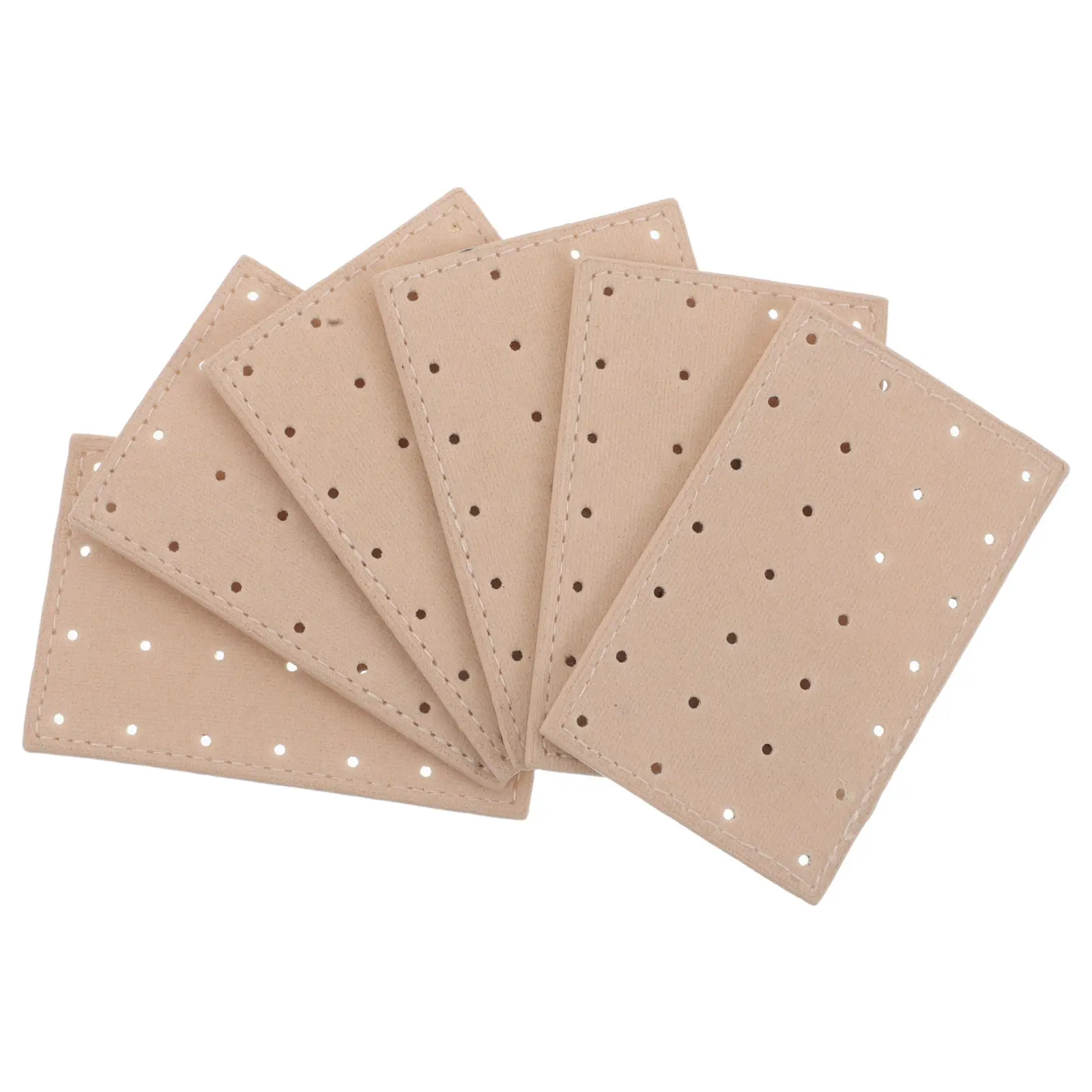 

6Pcs Portable Stud Earring Storage Board Earring Display Organizer Panel Jewelry Holder Tray for Travel Home Elegant