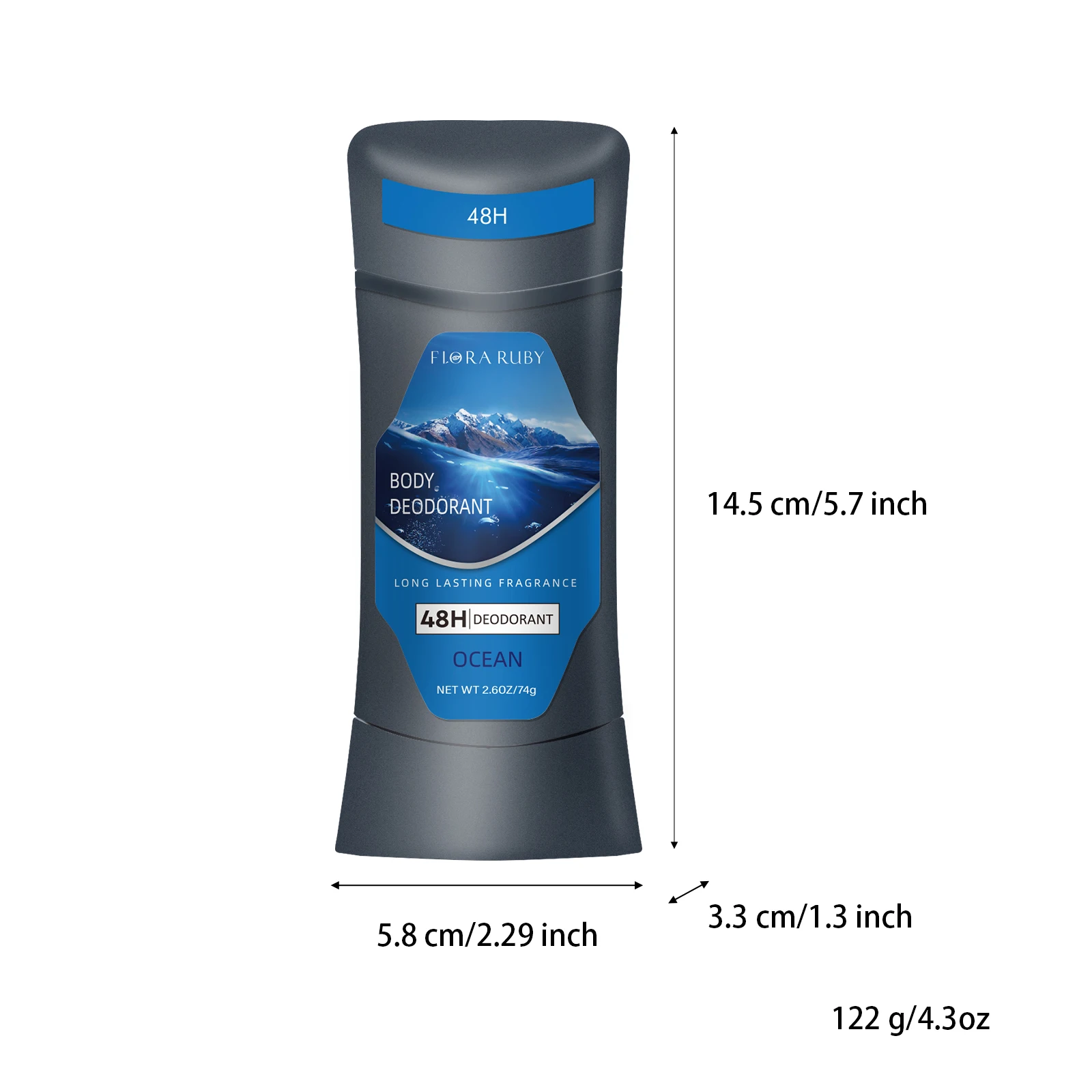 Rimozione degli odori del corpo per gli uomini Deodorante antitraspirante Stick Ascelle in alluminio Smettere di sudore Cura Sport duraturo Rinfrescante 74 g/2.6 OZ