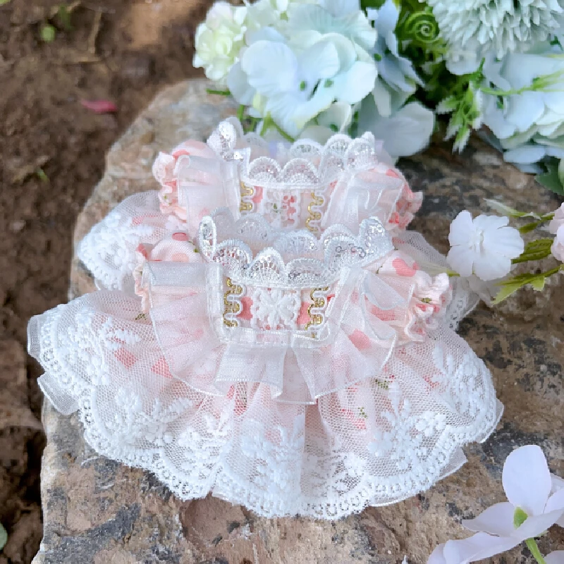 17 cm poppenkleertjes rok schattige set vinyl blinde doos hanger voor poppenkleertjes roze cartoon schattig festival cadeau