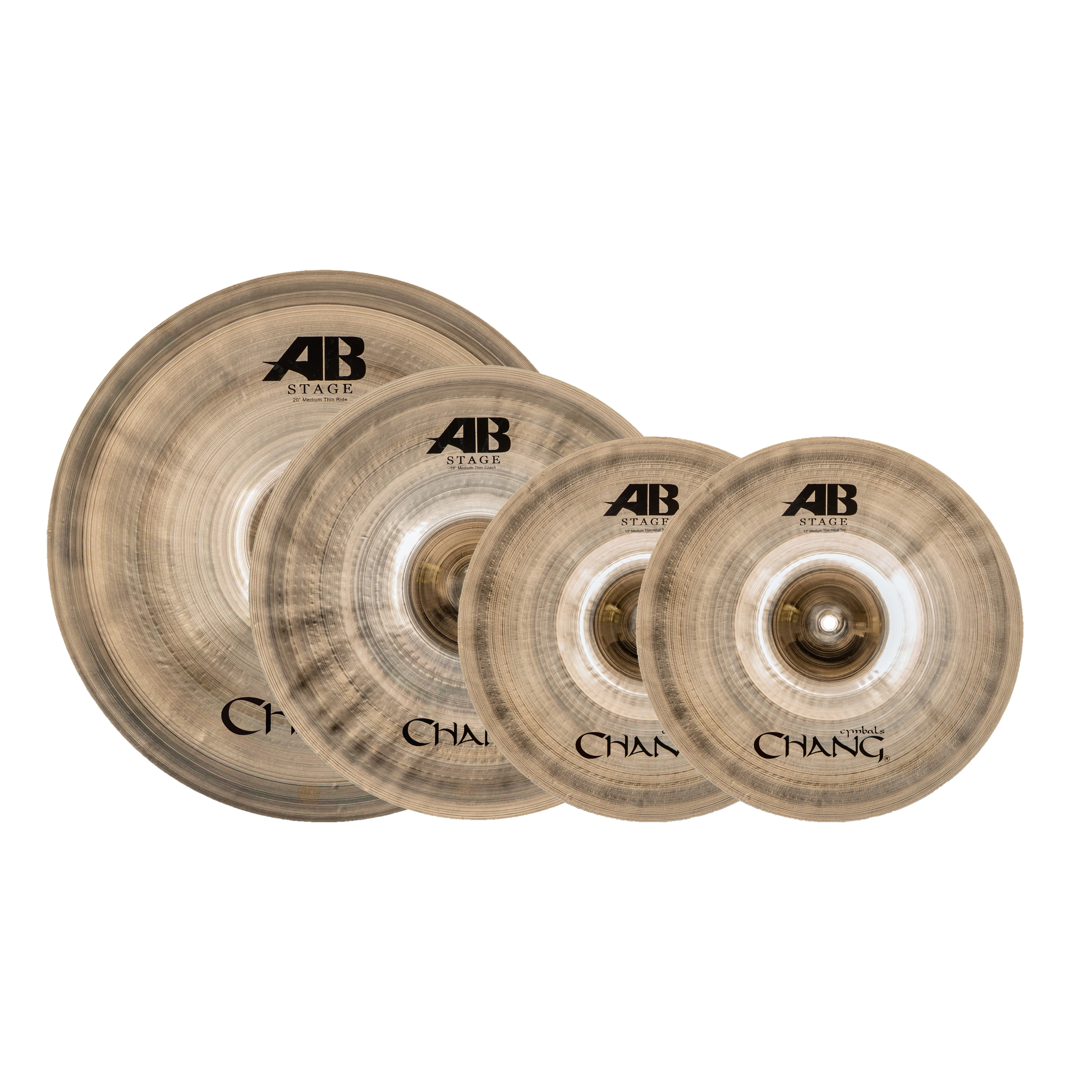 Chang Hot Sale AB Stage Music Instrument Cymbals Set Gong & Cymbals