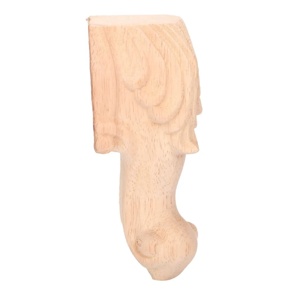 Indoor Decoration Solid Wood Cabinet Legs Brown Durable Wooden Furniture Feet Carved Wood Sofa Replacement Legs Sofa