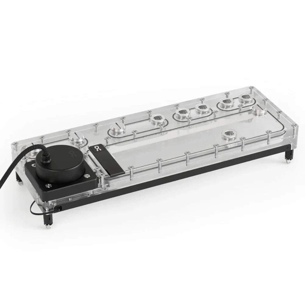 

Alphacool Core Distro Plate Reservoir 360 Right/Left Compatible D5/DDC V.2 With D5 Apex Pump Support On The Radiator Or Panel