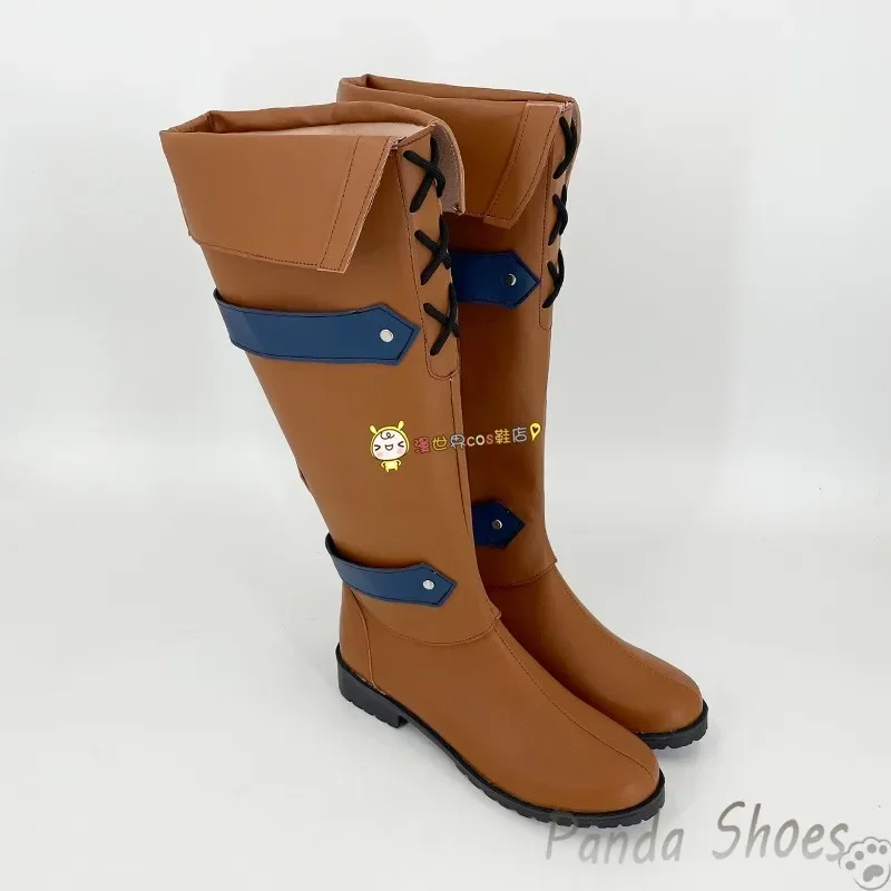 รองเท้าคอสเพลย์ ฟู่ฮวา จากเกมอนิเมะ Honkai Impact 3rd รองเท้าบูทยาวสำหรับคอสเพลย์ ฟู่ฮวา ใช้สำหรับงานคอนเวนชั่น ปาร์ตี้ฮาโลวีน