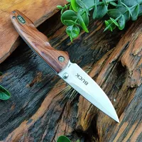 TOP Quality BK 269 Combo Folding Knife Pocket Knife 440C Blade Sour Branch Wood Handles Tactical Knife EDC Multitool