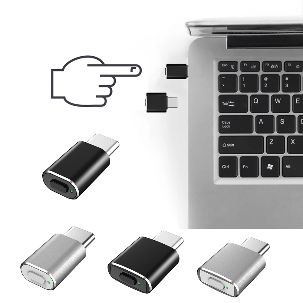 USB C Undetectable Mouse Jiggler with Switch Button Automatic Mouse Shaker 3 Jiggle Modes Driver-Free Plug & Play PC Accessories