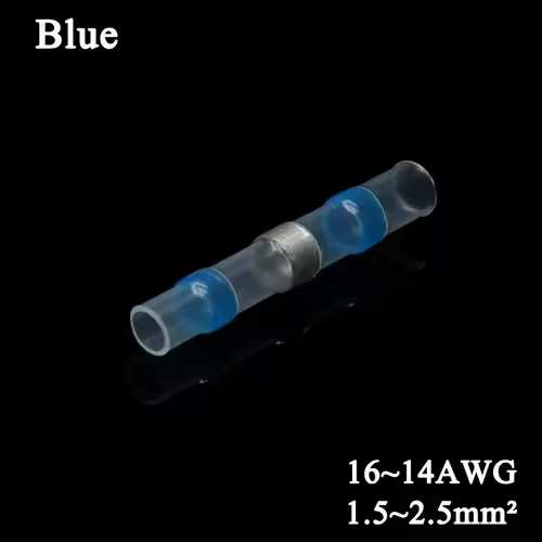 10 ~ 500pcs Solder Seal  Wire Connectors Kit Heat Shrink Butt Crimp Terminals Waterproof Electrical Cable Splice Connector - Image 8