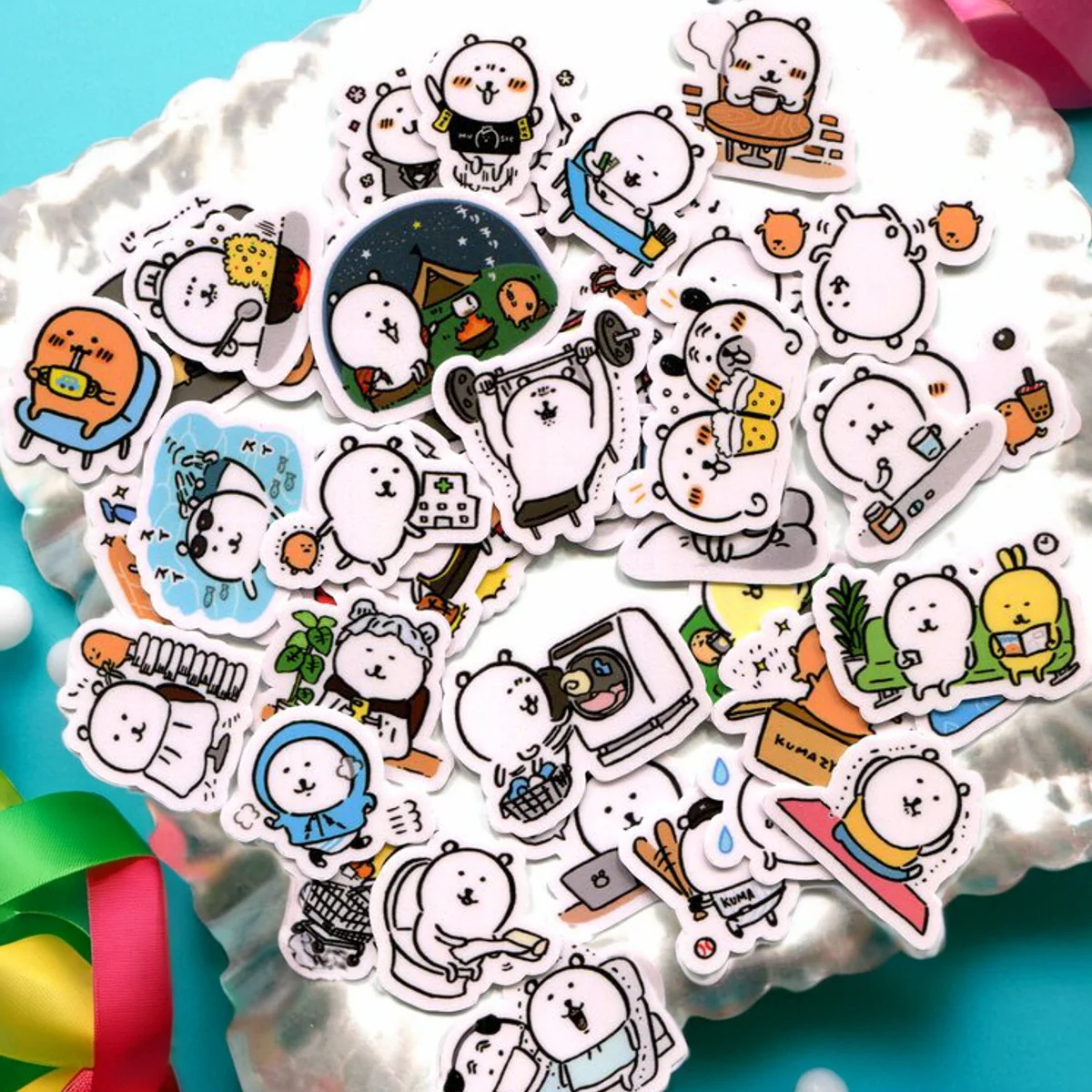 Jokebear-かわいいステッカー、多くのスタイル、40個