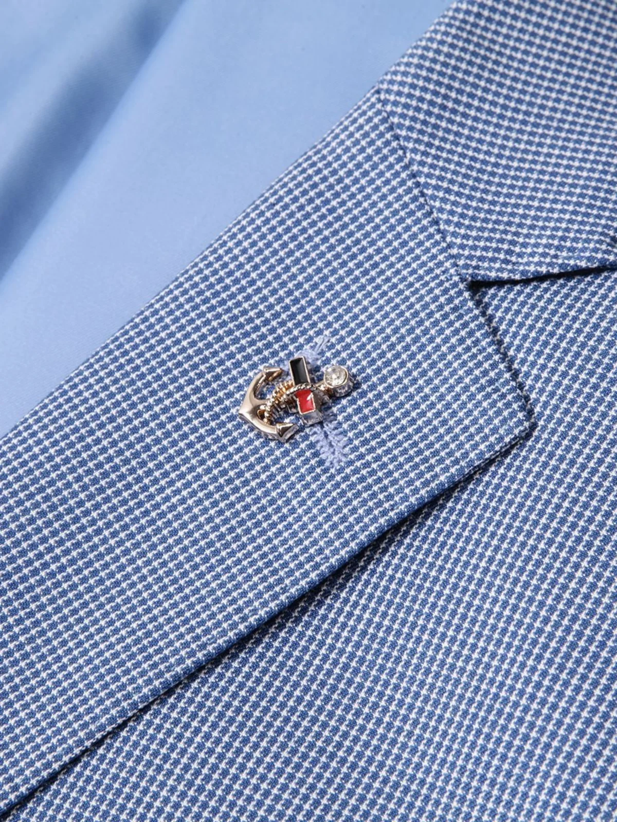 

Romeo Men's Faionable Casual Slim Fit Single Buttoned Suit Autumn Collection Polyester Blend Long Sve Stand Collar