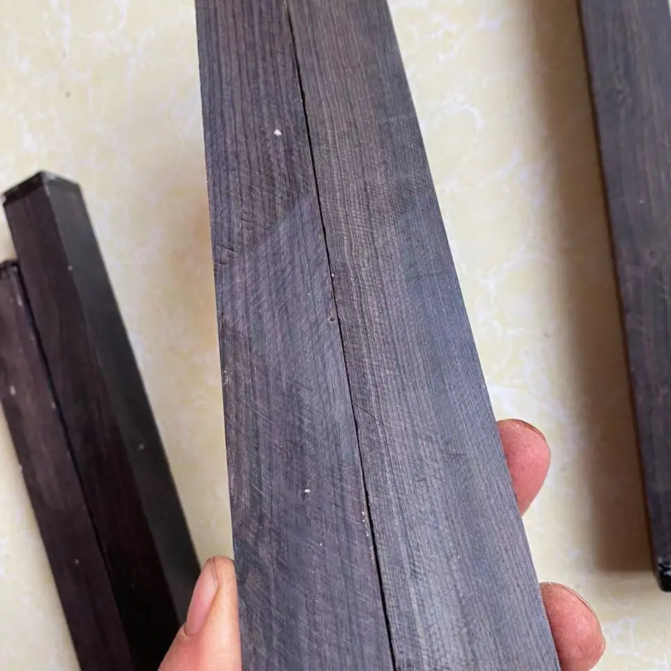 African Ebony DIY Raw Materials, Black, Can Be Made into Handmade Bracelets, Knife Handles, Rings, Bookmarks and Other Items