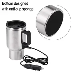 500Ml 12V Auto Elektrische Verwarming Cup Usb Verwarming Beker Boiler Fles Drink Mok Reisbeker Met Elektrische Verwarming Auto Gadgets