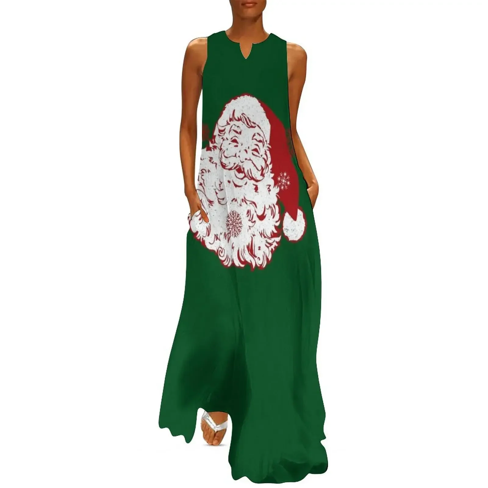 Retro Santa Claus - Vintage Santa Claus - Christmas Long Dress luxury dress evening dress ladies summer woman 2024