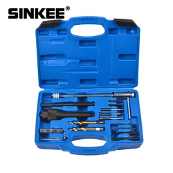 Beschädigte Glow Plug Entfernung Gewinde Reparatur Bohrer Schlüssel Zündkerze Lücke Extractor Remover Tool Kit 8MM 10MM SK1095