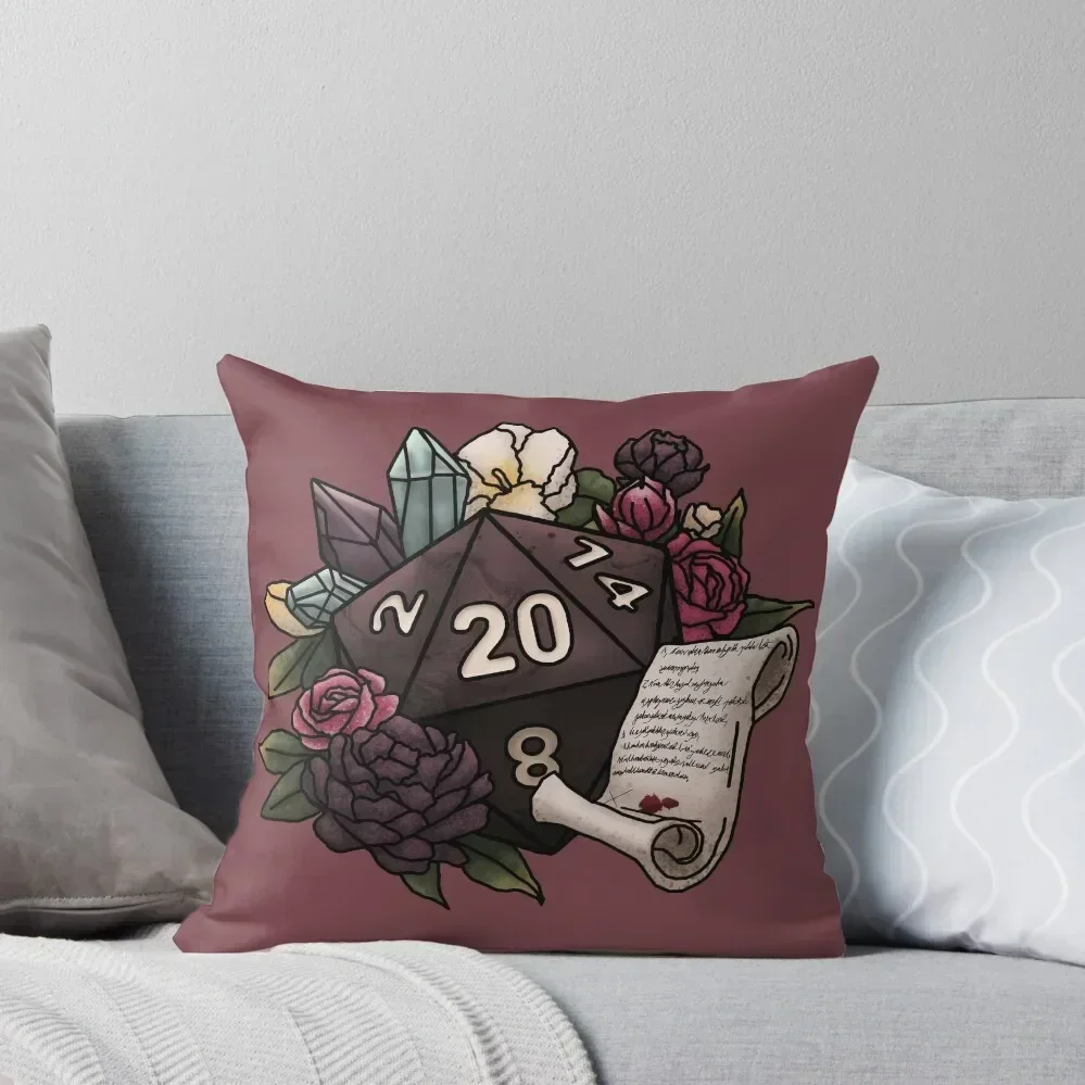 

Warlock Class D20 - Tabletop Gaming Dice Throw Pillow Christmas Pillow Cases pillow pillowcase